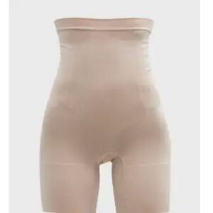 SPANX by Sara Blakely Nude Pink High waist mid-thigh Shapewear Shorts XL